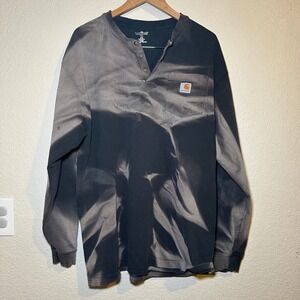 Carhartt Mens XL Tall Long Sleeve Cotton Distressed Worn Baggy Oversized Y2K